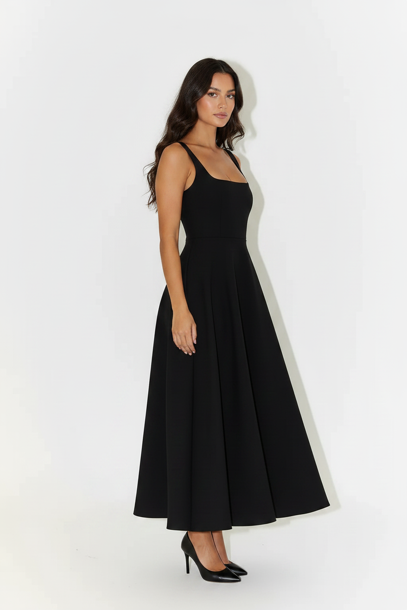 Aubrey | Midi Dress - Black