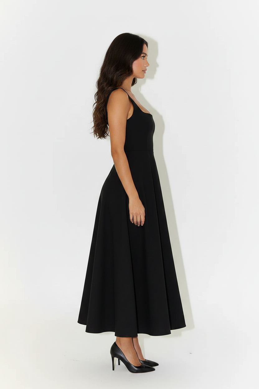 Aubrey | Midi Dress - Black