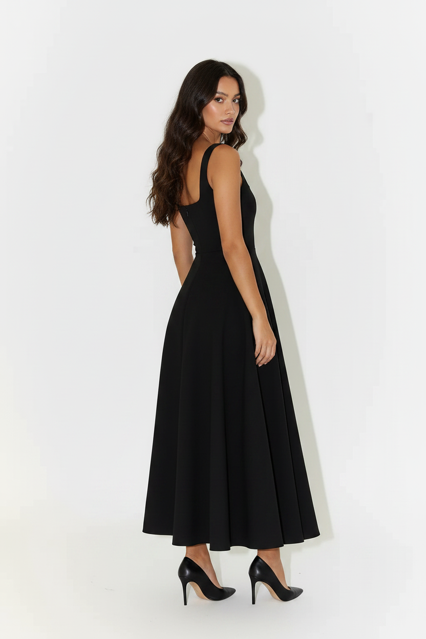 Aubrey | Midi Dress - Black