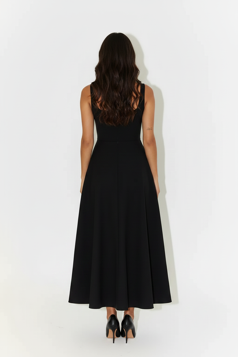 Aubrey | Midi Dress - Black