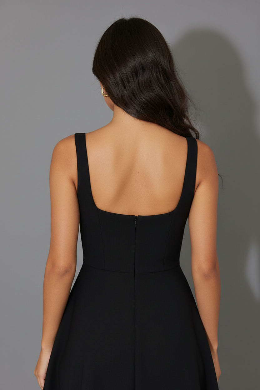 Aubrey | Midi Dress - Black