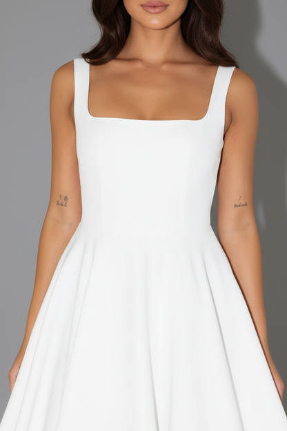 Aubrey | Midi Dress - White