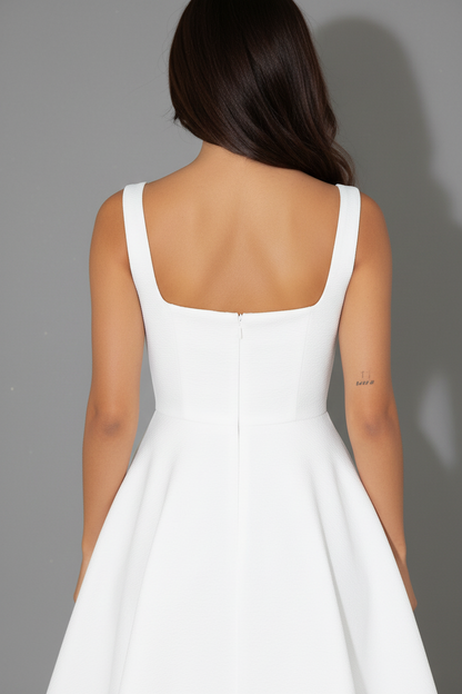 Aubrey | Midi Dress - White