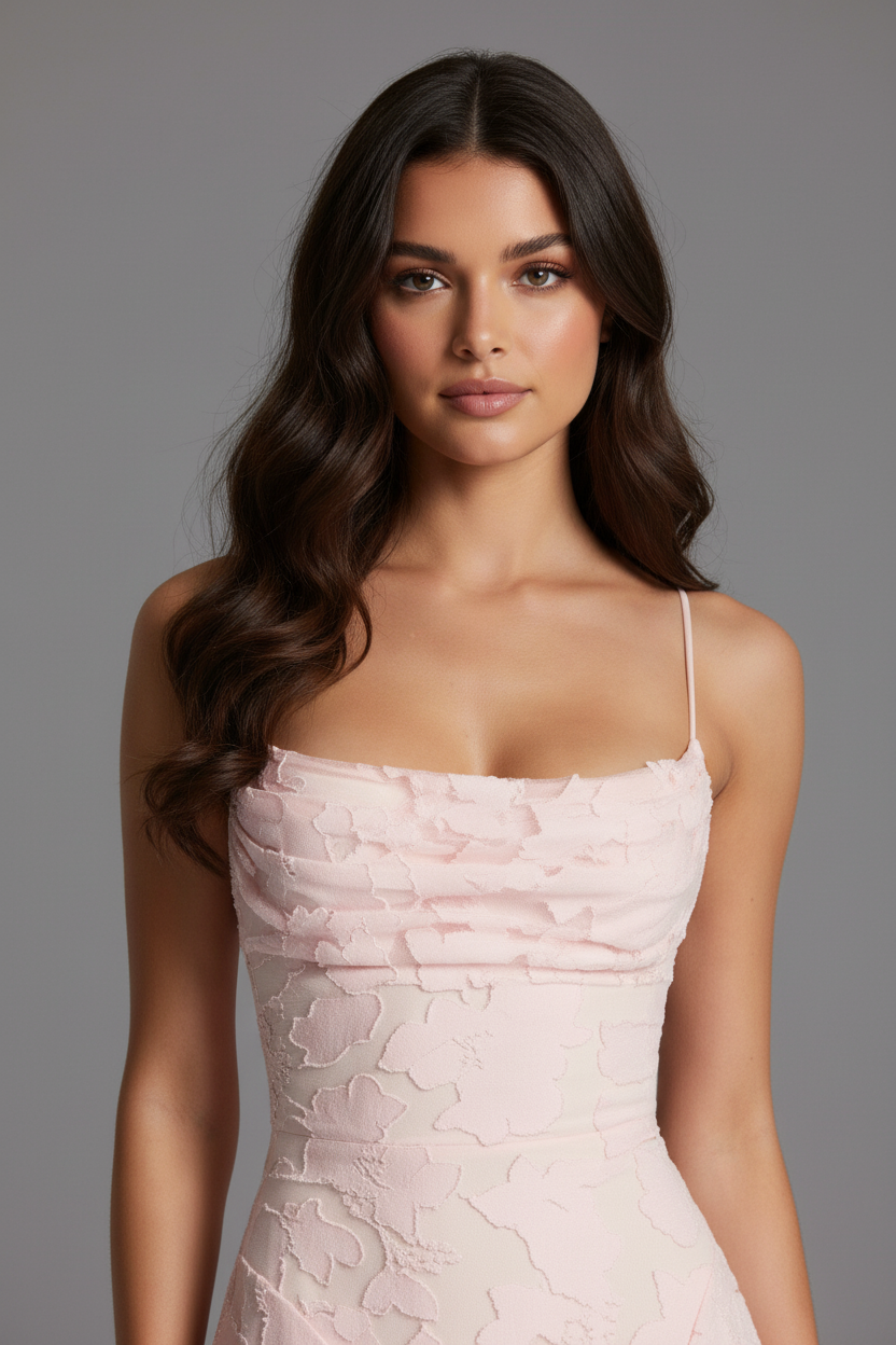 Ashley - Elegance Maxi Dress - Blush