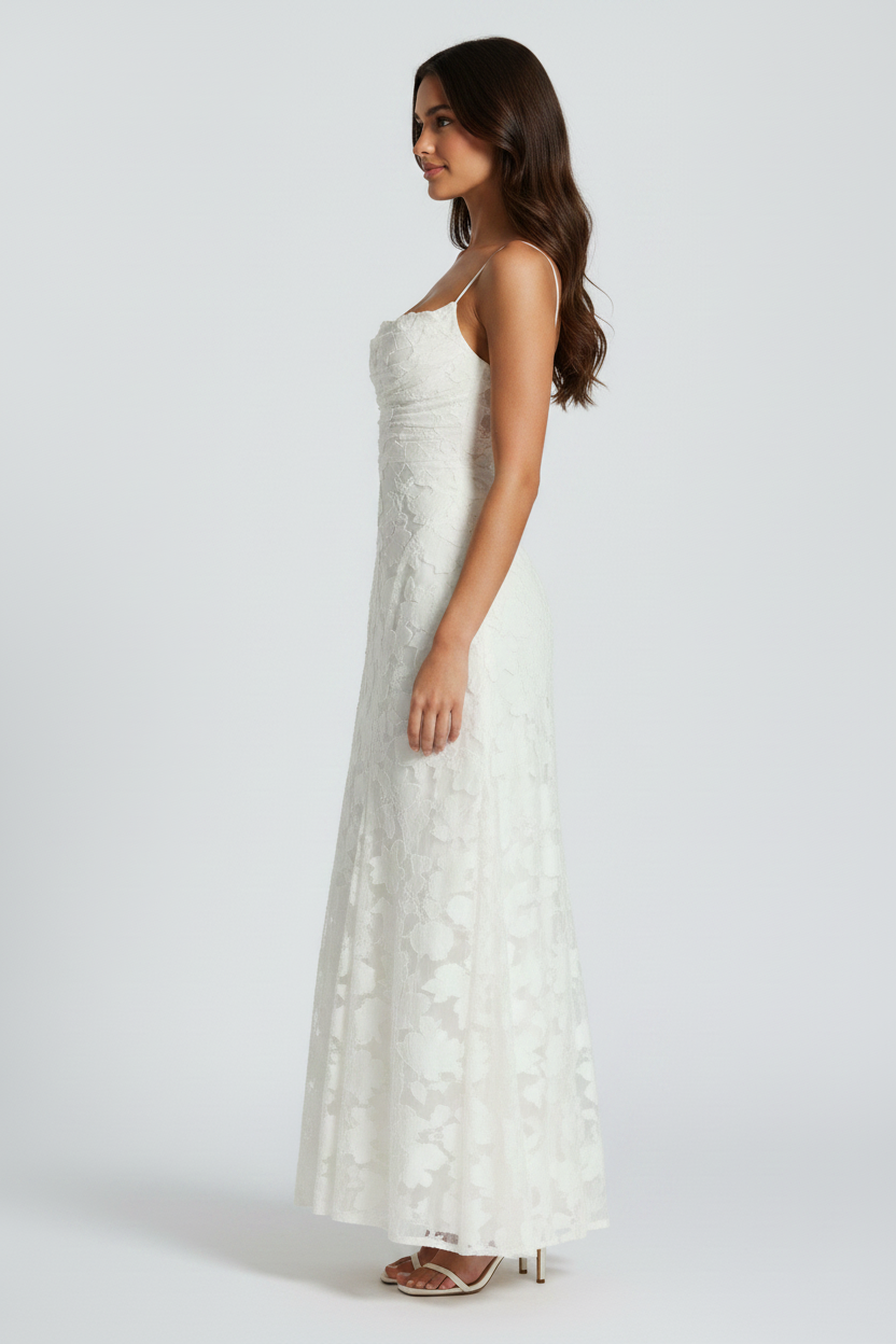 Ashley - Elegance Maxi Dress - Ivory