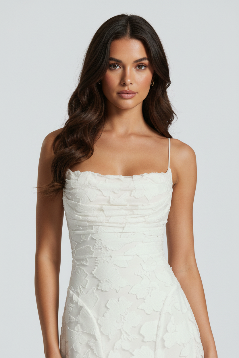 Ashley - Elegance Maxi Dress - Ivory