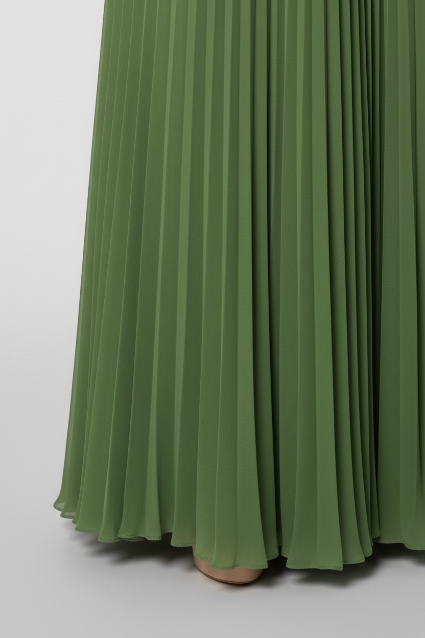 Ashley - Gown Corset Maxi Dress - Green