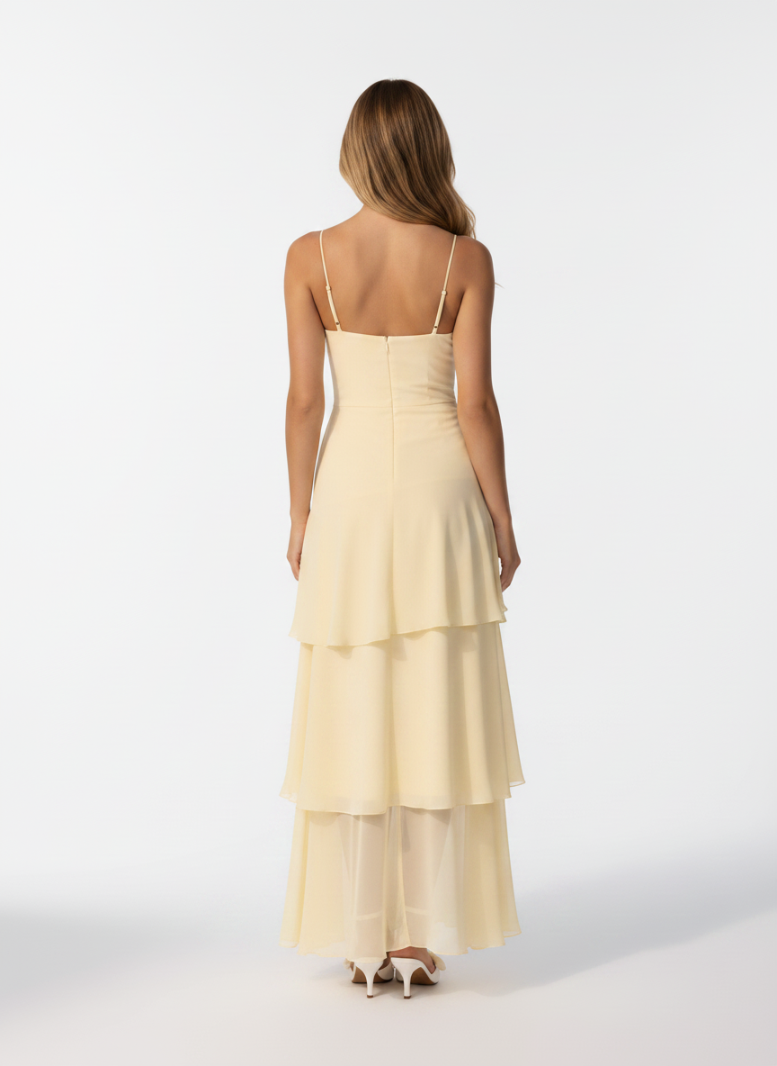 Ashley - Long Ruffle Maxi Dress