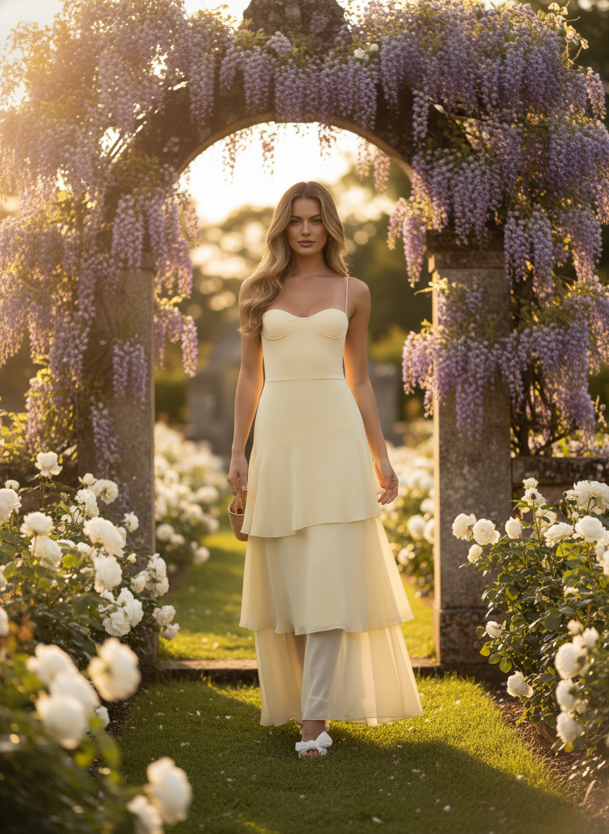 Ashley - Long Ruffle Maxi Dress