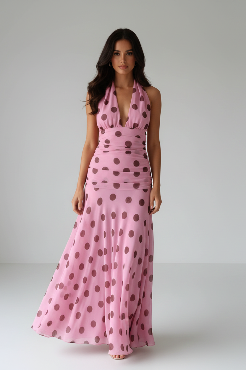 Livette - Polka Dot Maxi Dress