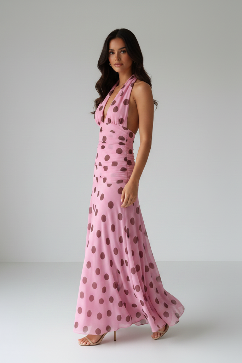 Livette - Polka Dot Maxi Dress