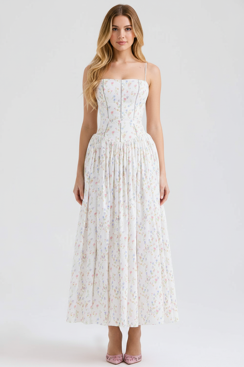 Livette - Printed Maxi Dress - Floral Print