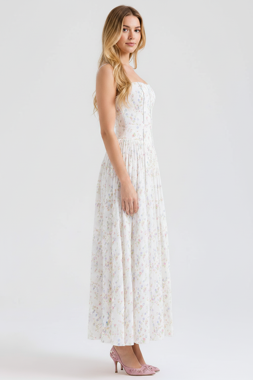 Livette - Printed Maxi Dress - Floral Print