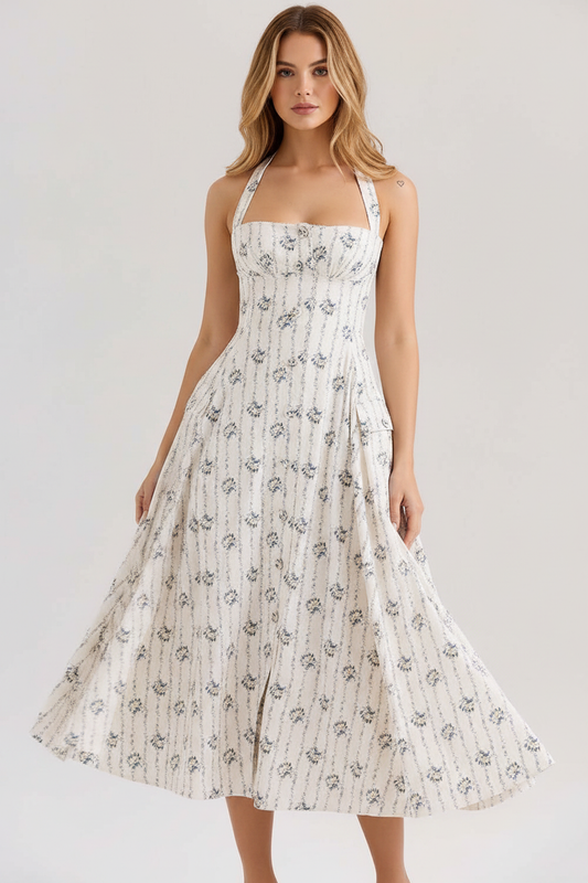 Livette - Vintage Floral Maxi Dress