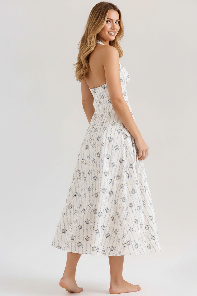 Livette - Vintage Floral Maxi Dress