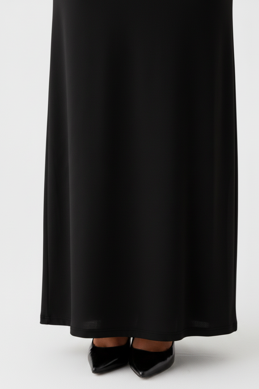 Livette - Wide-open Maxi Dress - Black