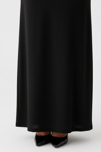 Livette - Wide-open Maxi Dress - Black