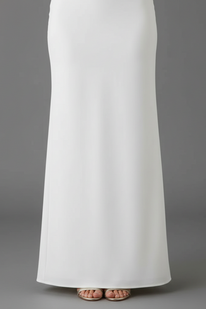 Livette - Wide-open Maxi Dress - White