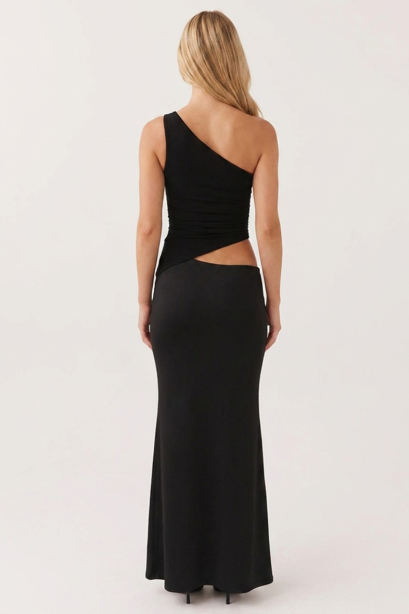 Ashley | Women’s Asymmetrical Evening Dress Slim Waist Fit