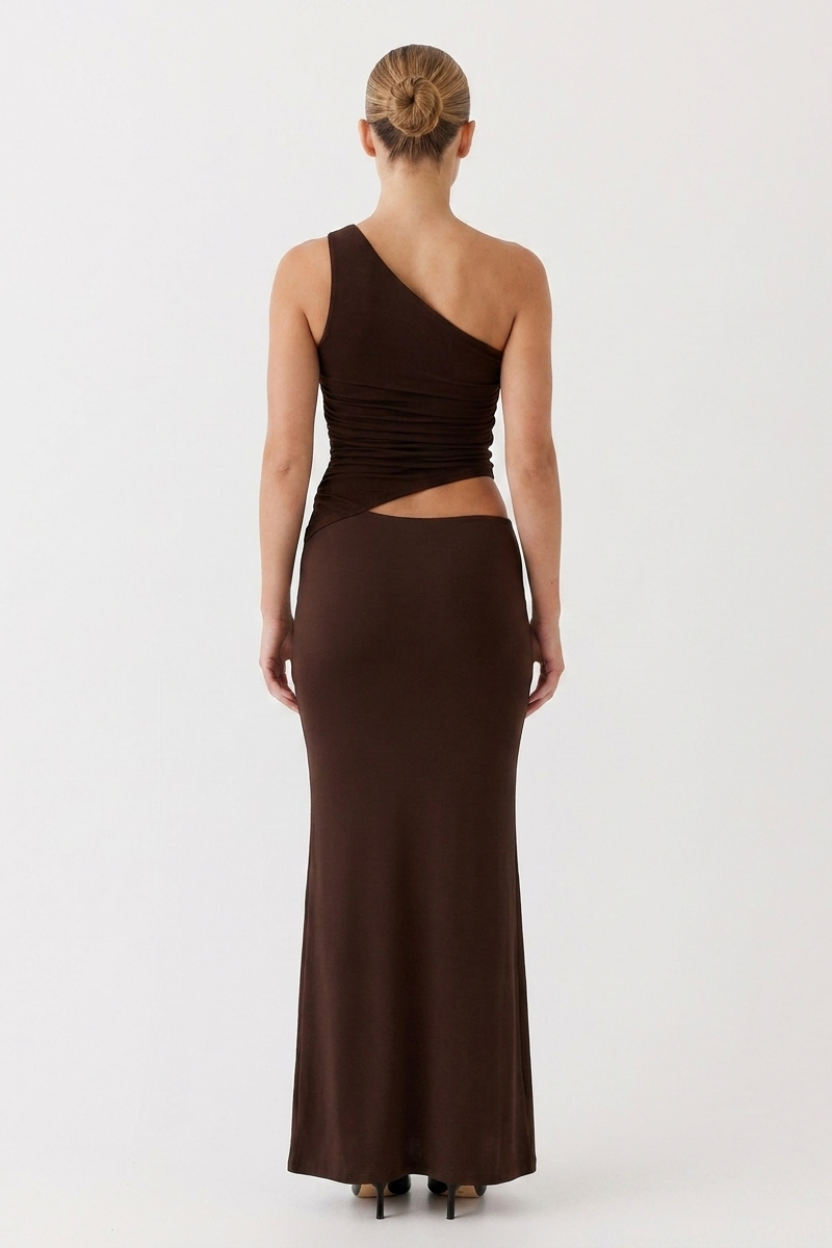 Ashley | Women’s Asymmetrical Evening Dress Slim Waist Fit