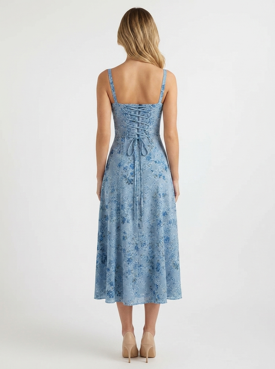Ashley | Women’s Romantic Floral Midi Dress for Brunch and Events