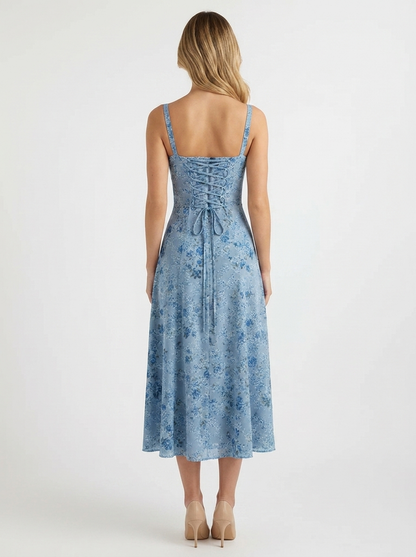 Ashley | Women’s Romantic Floral Midi Dress for Brunch and Events