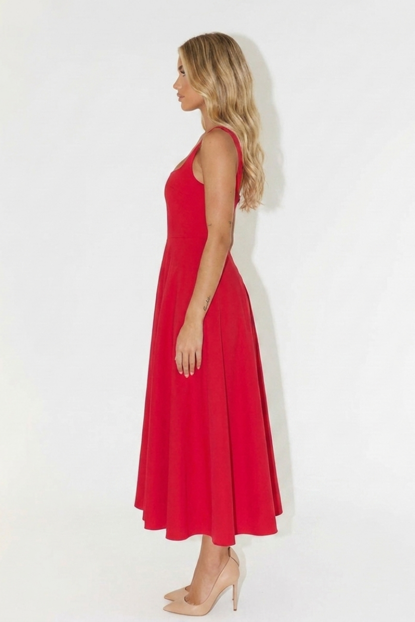 Ashley | Women midi dress formal event comfortable slim silhouette