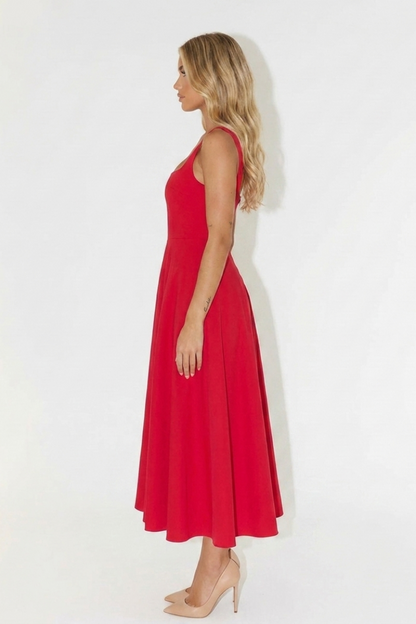 Ashley | Women midi dress formal event comfortable slim silhouette