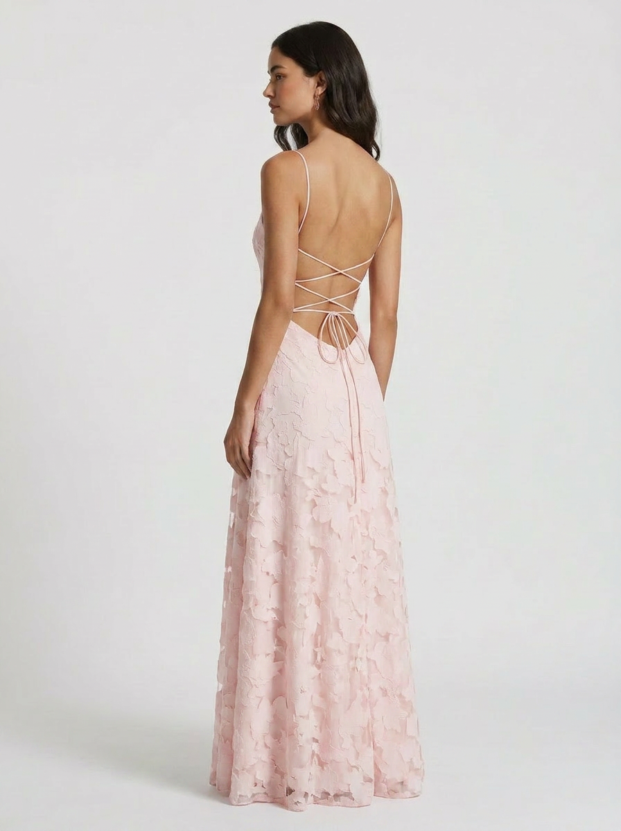 Ashley - Elegance Maxi Dress - Blush