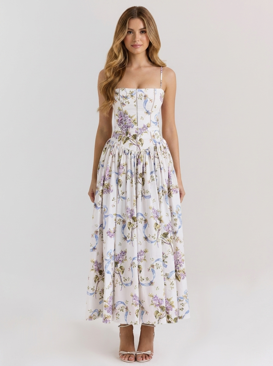 Ashley - Printed Maxi Dress