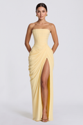 Ashley - Lois Maxi Dress - Lemon - front