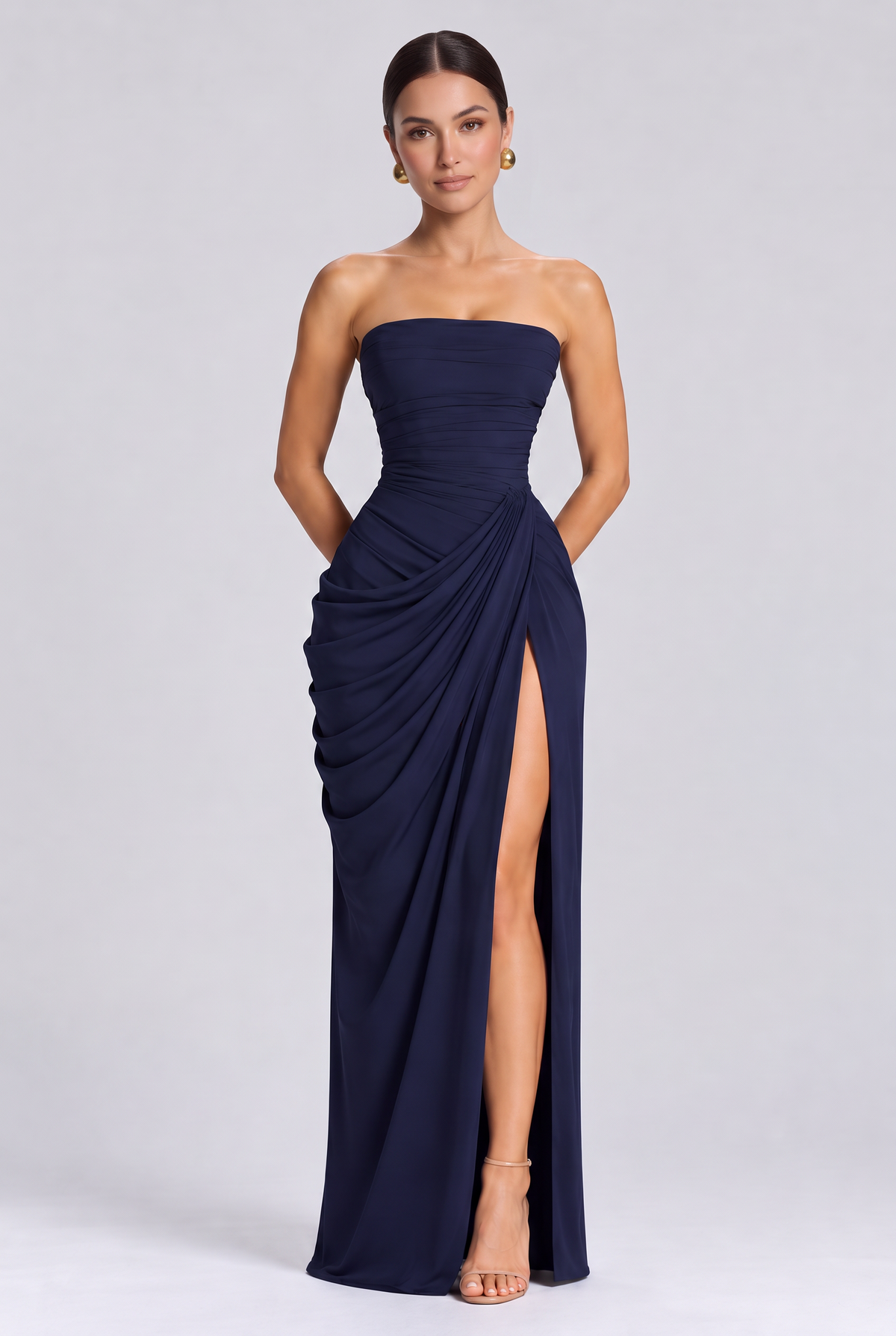 Ashley - Lois Maxi Dress - Navy