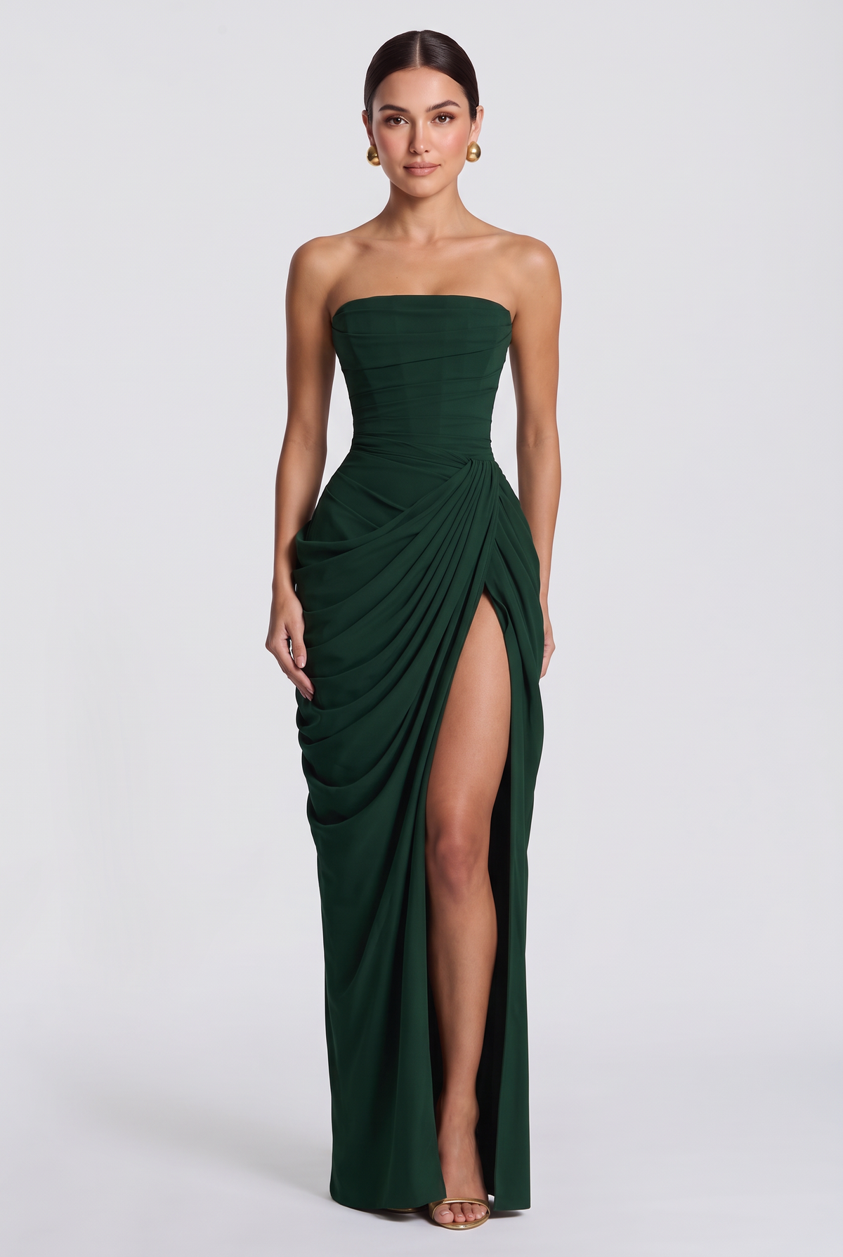 Ashley - Lois Maxi Dress - Emerald